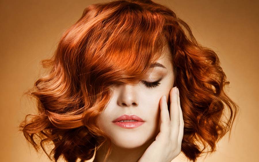 Copper glow hairstyle at Salon Rami Roumieh